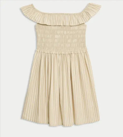 Pure Cotton Striped Dress (6-16 Yrs)