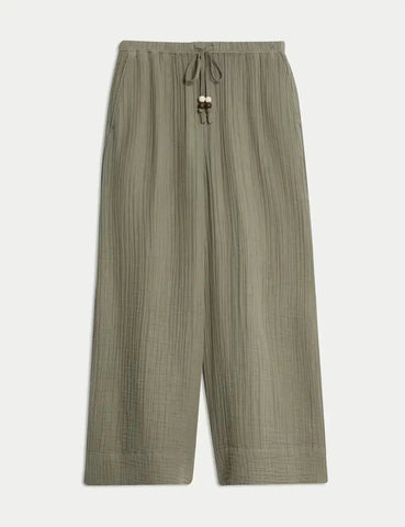 Pure Cotton Wide Leg Culottes