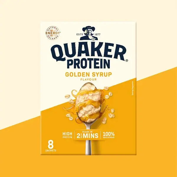 Quaker Oat So Simple Protein Golden Syrup Porridge Sachets 8x43g (Case of 6)