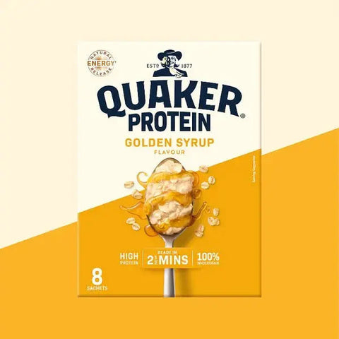Quaker Oat So Simple Protein Golden Syrup Porridge Sachets 8x43g (Case of 6)