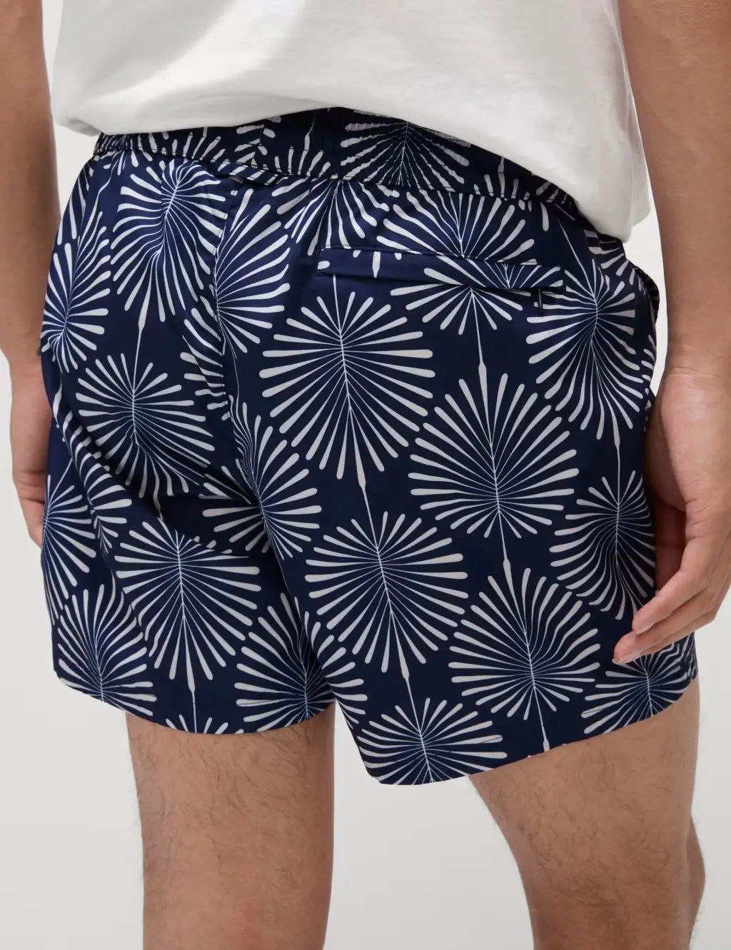 M&S Quick Dry Woodblock Print Swim Shorts