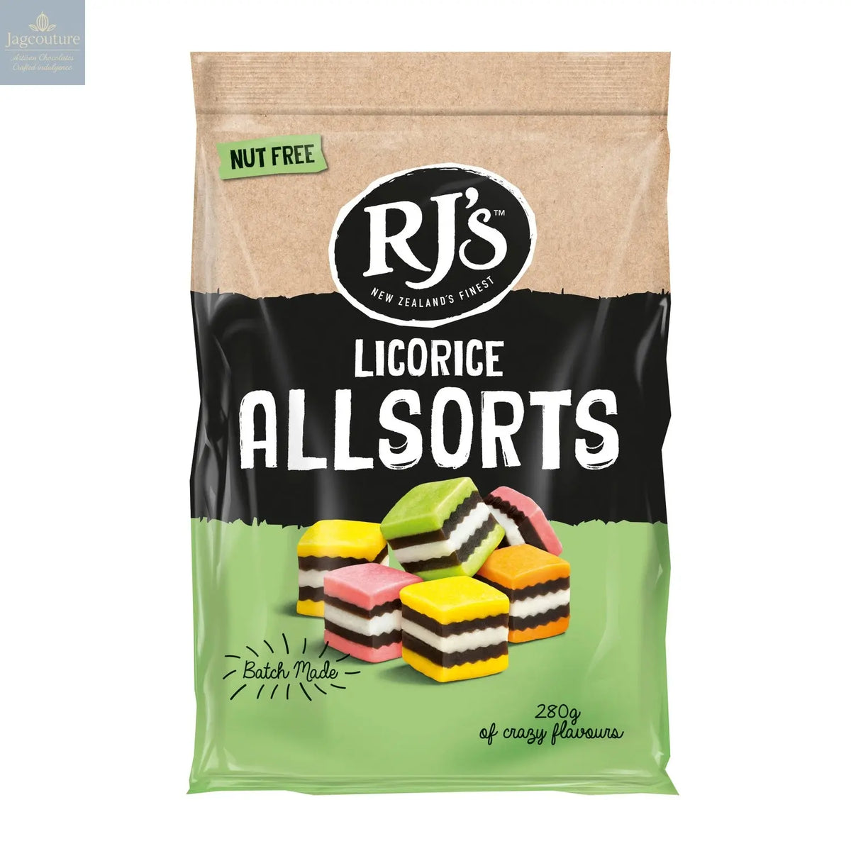 RJ's licorice allsorts in bag Jag Couture Chocolates