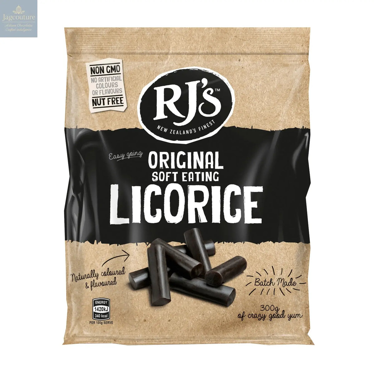 RJ's natural soft eating licorice bags Jag Couture Chocolates
