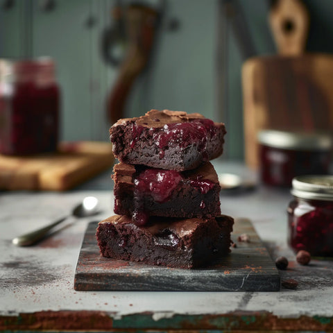 Raspberry Jam Brownie Box