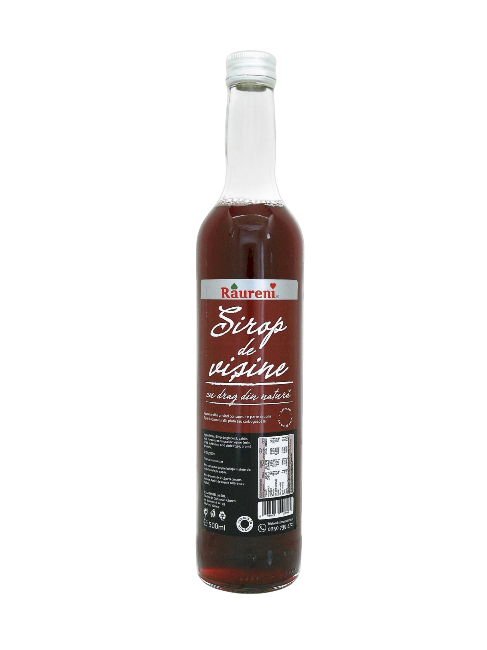 Raureni Sour Cherry Cordial / Squash 500ml