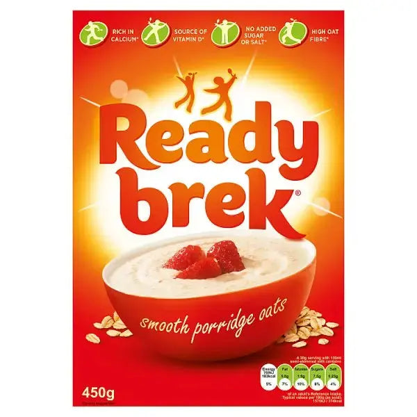 Ready Brek Smooth Porridge Oats Original 450g (Case of 6)