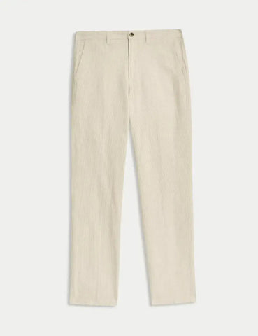 Regular Fit Cotton Linen Blend Chinos