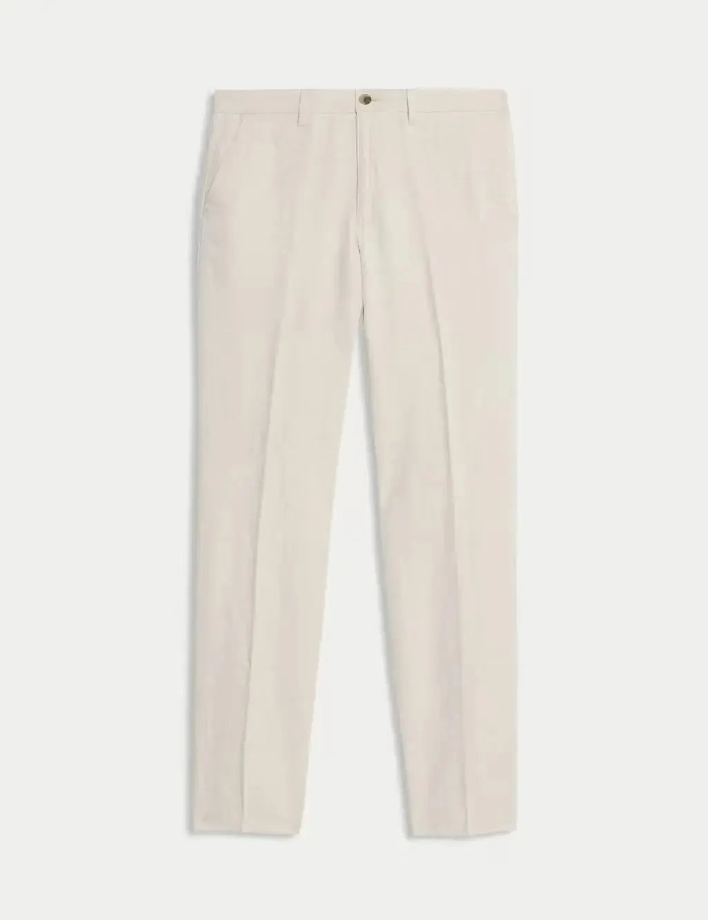 Regular Fit Cotton Linen Blend Chinos