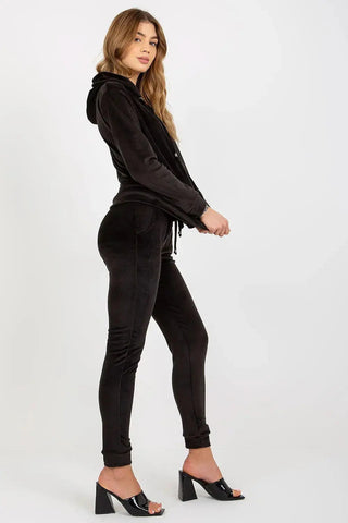 Relevance Velour set consisting of a sweatshirt and long pants