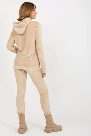 Relevance Velour set consisting of a sweatshirt and long pants