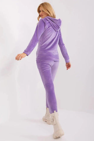 Relevance Velour set consisting of a sweatshirt and long pants