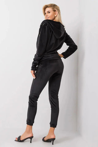 Relevance long sleeves sweatshirt with zipper, hood and slip pockets
