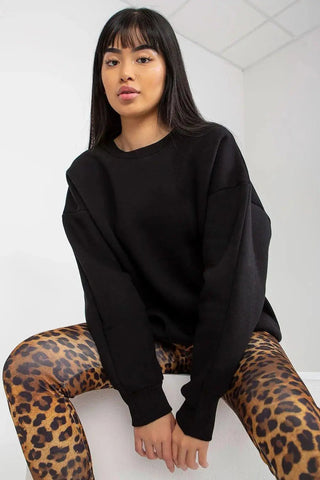 Relevance looser cut warm cotton womens sweatshirt
