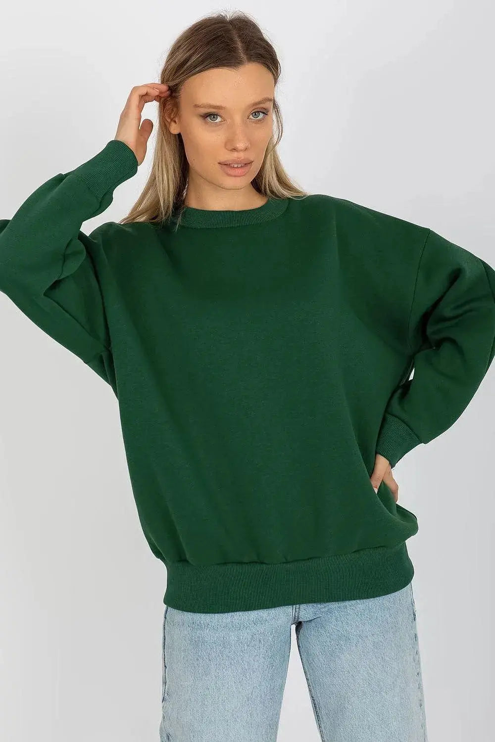 Relevance looser cut warm cotton womens sweatshirt