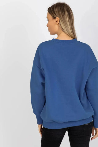 Relevance looser cut warm cotton womens sweatshirt