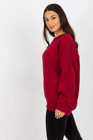 Relevance looser cut warm cotton womens sweatshirt