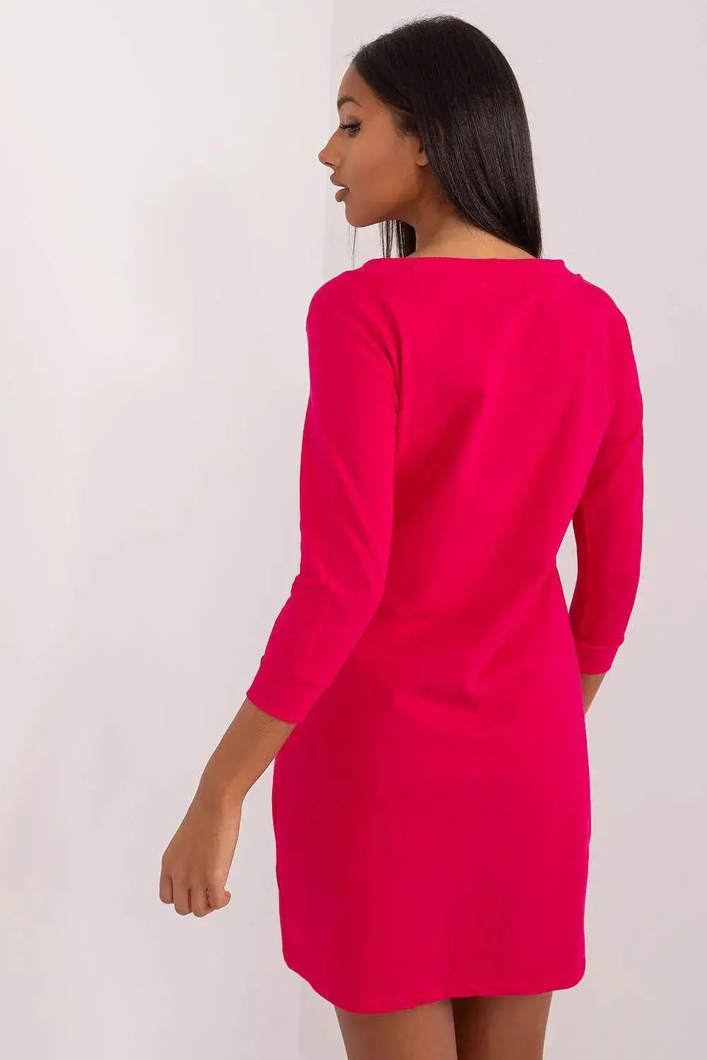 Relevance plain-cut sweatshirt dress