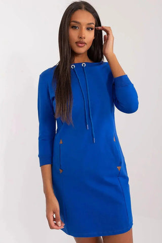 Relevance plain-cut sweatshirt dress
