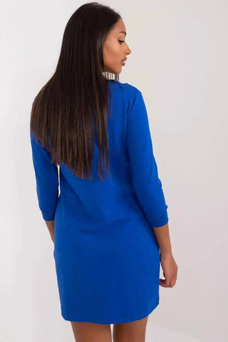 Relevance plain-cut sweatshirt dress