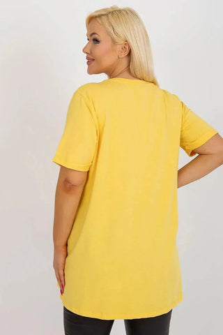 Relevance short sleeves and round neckline blouse