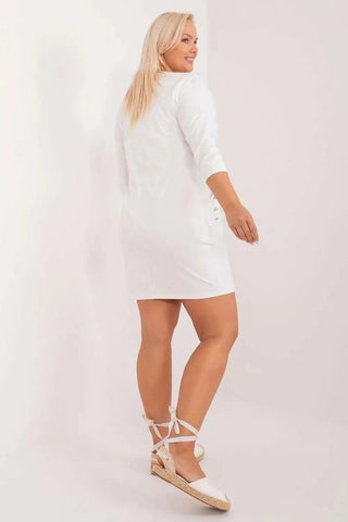 Relevance smooth, solid material feminine dress