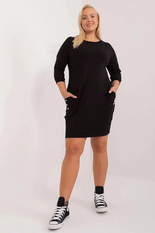 Relevance smooth, solid material feminine dress