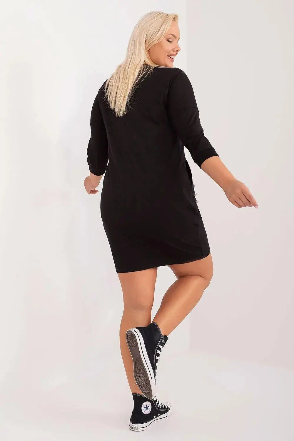 Relevance smooth, solid material feminine dress