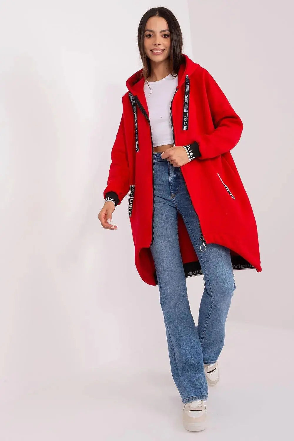 Relevance soft cotton extended sweatshirt