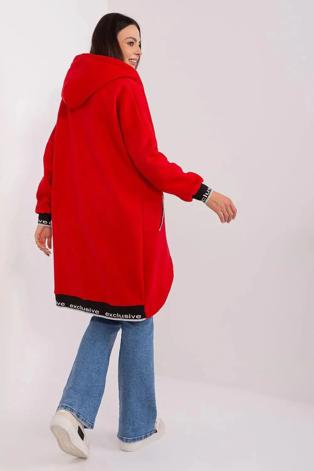 Relevance soft cotton extended sweatshirt