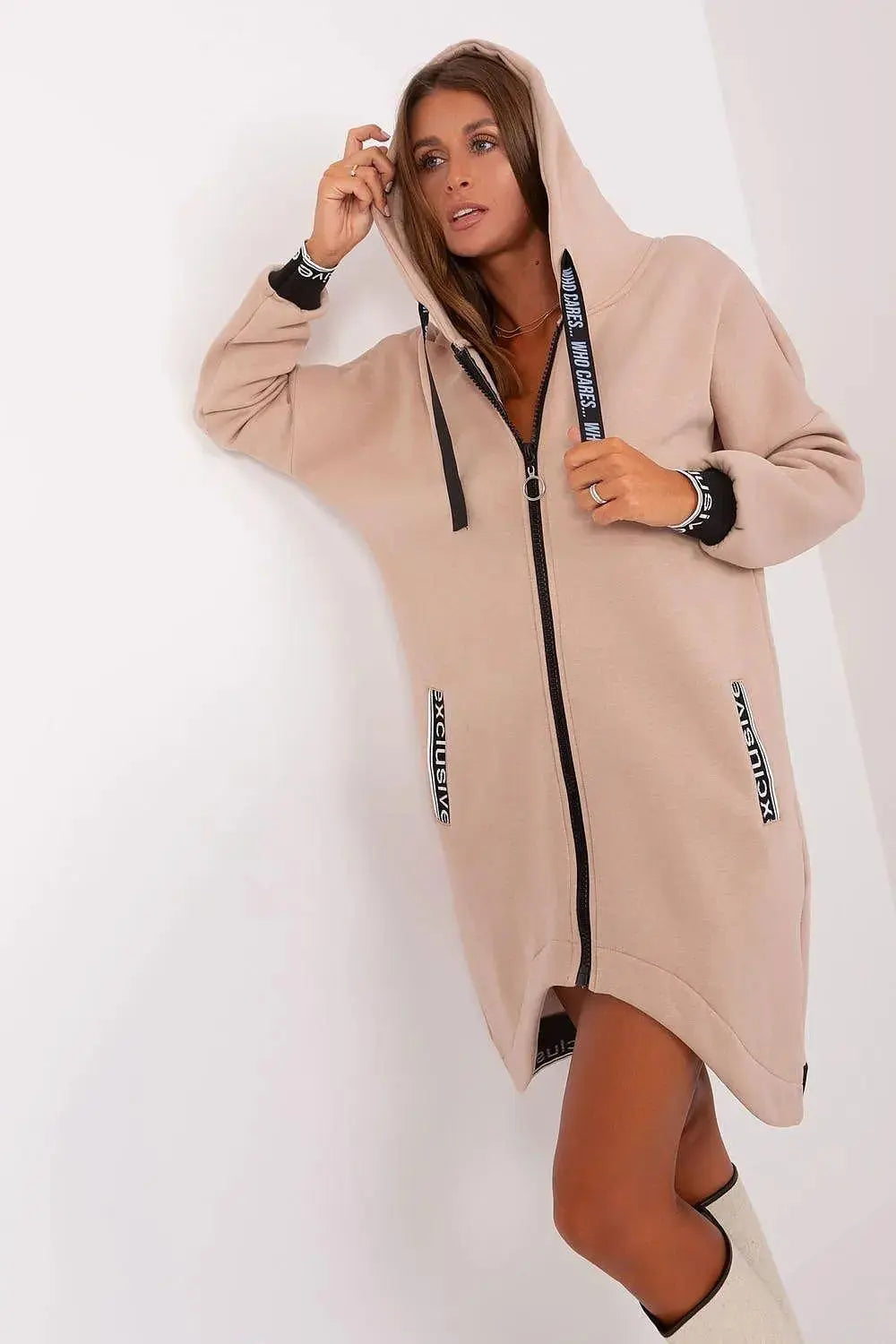 Relevance soft cotton extended sweatshirt