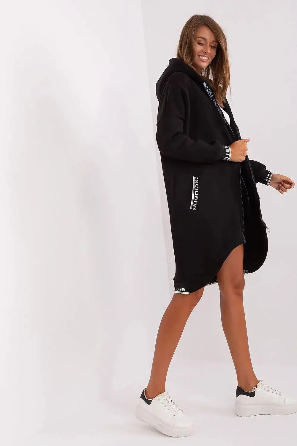 Relevance soft cotton extended sweatshirt