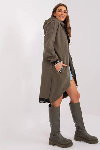 Relevance soft cotton extended sweatshirt