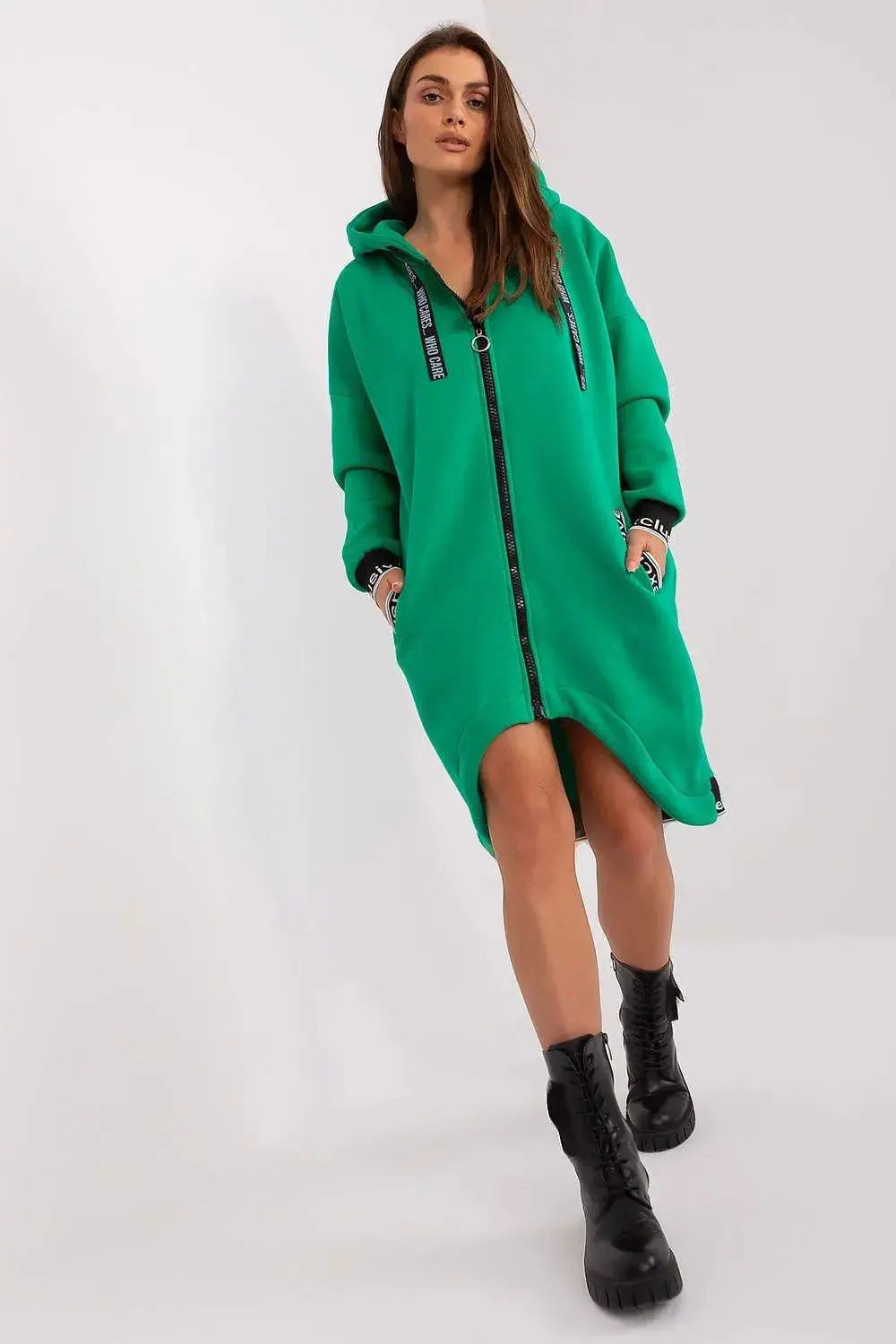 Relevance soft cotton extended sweatshirt