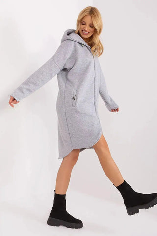 Relevance sporty style extended sweatshirt