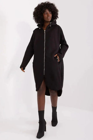 Relevance sporty style extended sweatshirt