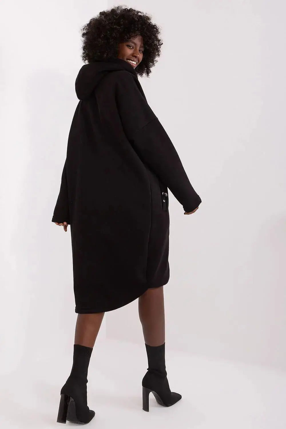 Relevance sporty style extended sweatshirt