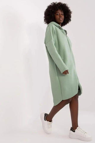 Relevance sporty style extended sweatshirt