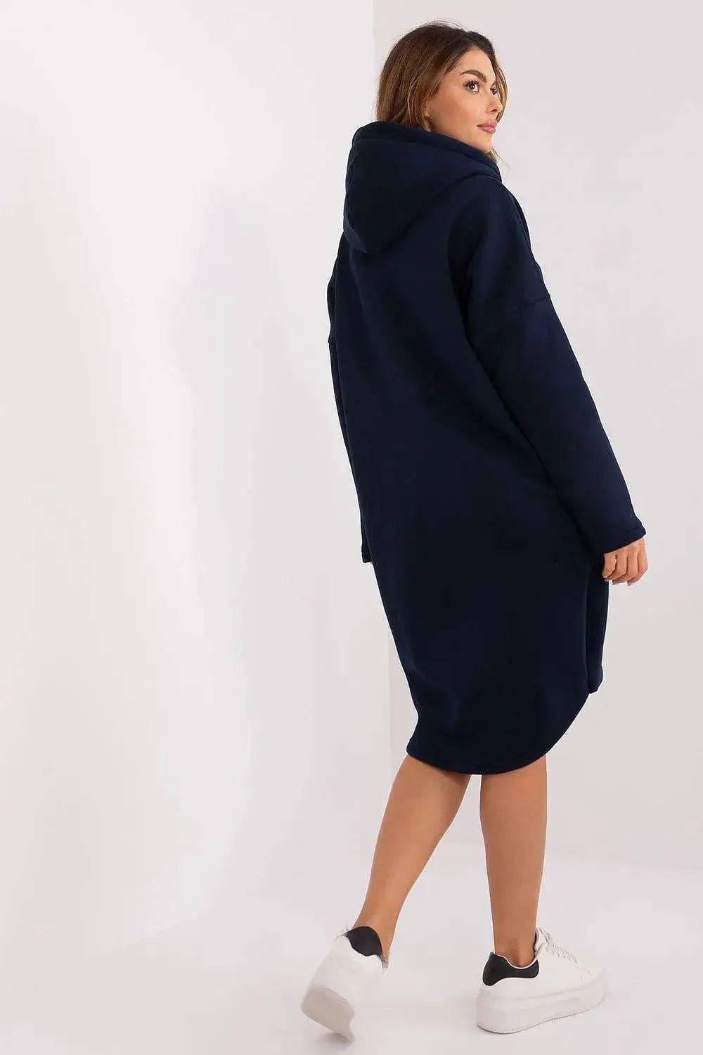 Relevance sporty style extended sweatshirt