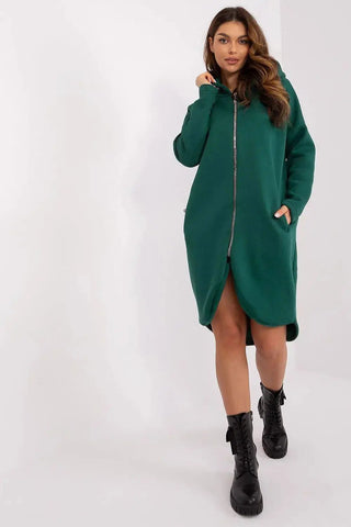 Relevance sporty style extended sweatshirt