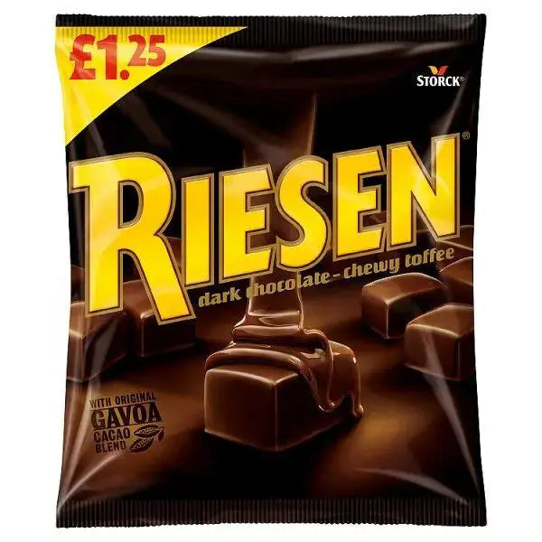 Riesen Dark Chocolate - Chewy Toffee 110g (Case of 12)