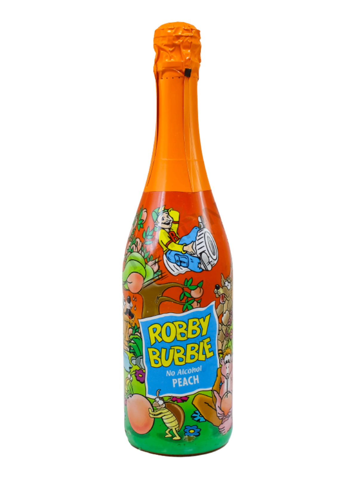 Robby Bubble Peach Alcohol Free Kids Champagne 750ml