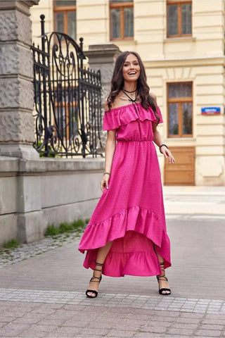Roco Fashion asymmetrical maxi dress is made of soft, pleasant fabric that will provide comfort to the most demanding women.