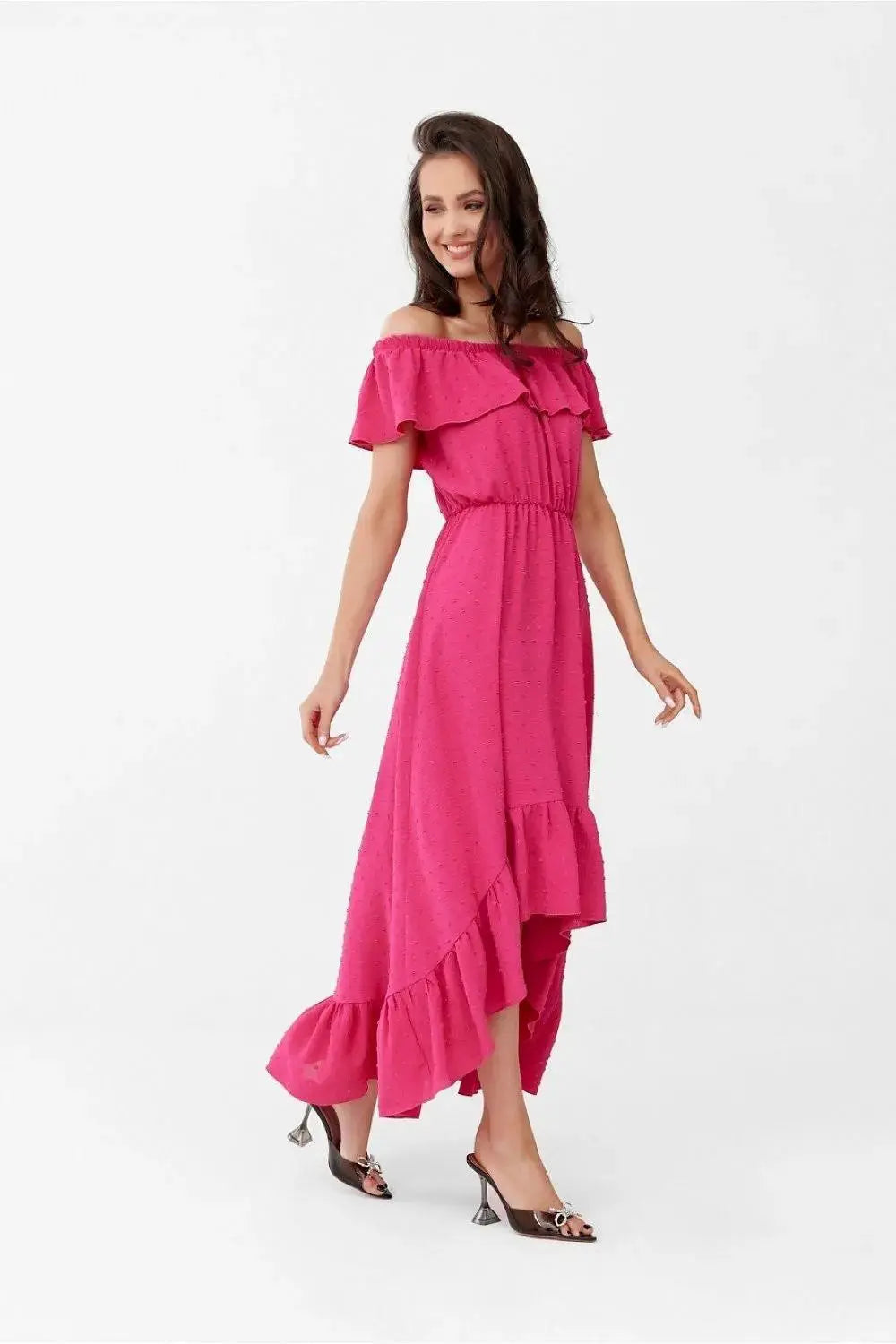 Roco Fashion asymmetrical maxi dress is made of soft, pleasant fabric that will provide comfort to the most demanding women.