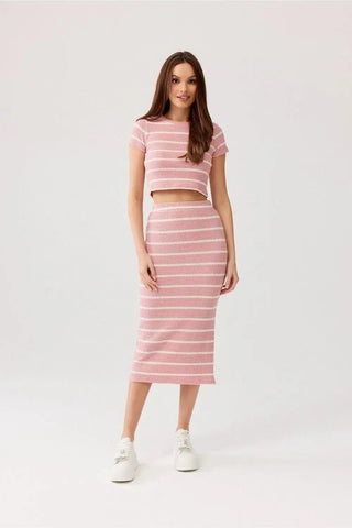 Roco Fashion livya knitted midi skirt
