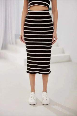Roco Fashion livya knitted midi skirt