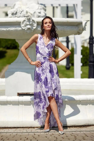 Roco Fashion maxi dress is made of light and delicate chiffon, which will be very comfortable to wear