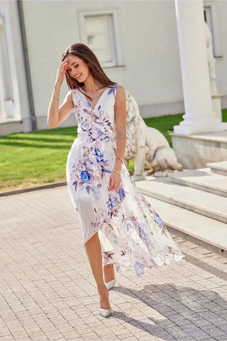 Roco Fashion maxi dress is made of light and delicate chiffon, which will be very comfortable to wear