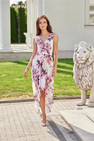 Roco Fashion maxi dress is made of light and delicate chiffon, which will be very comfortable to wear