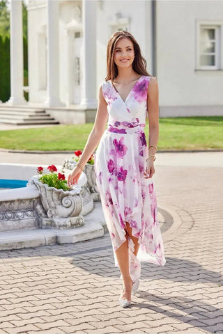 Roco Fashion maxi dress is made of light and delicate chiffon, which will be very comfortable to wear