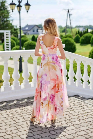 Roco Fashion maxi dress is made of light and delicate chiffon, which will be very comfortable to wear